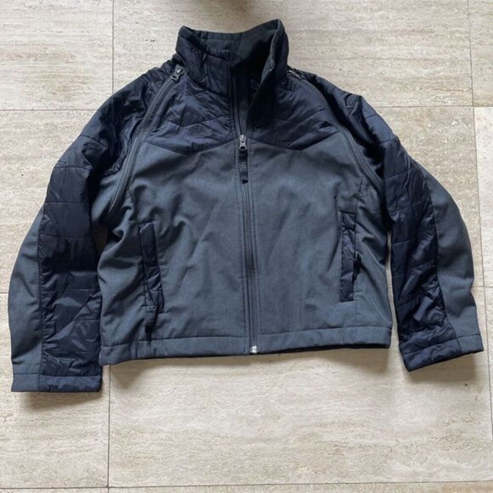 STS Ranchwear YOUTH XL Carson GRAY‎ Jacket Softshell Fleece Removable Sleeves